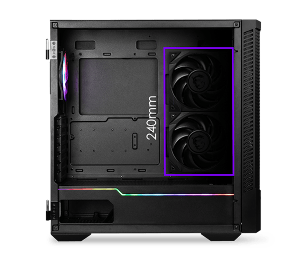 MSI MPG VELOX 100R Black Computer Case